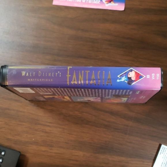 Walt Disney Fantasia Black Diamond VHS Tape‎ Christmas Lead '91 - Picture 3 of 10